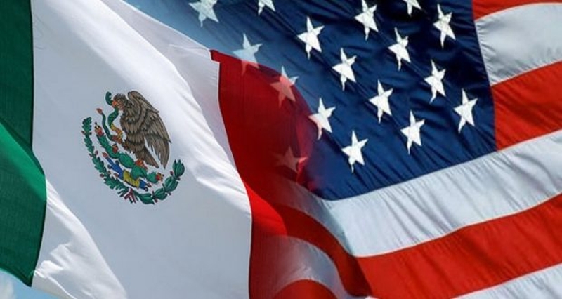 bandera de mexico y estados unidos